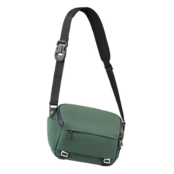 Besnfoto Camera Bag Waterproof Shoulder Sling Crossbody Messenger Bag for Photographer DSLR SLR Mirrorless Cameras 6 Liters,Green